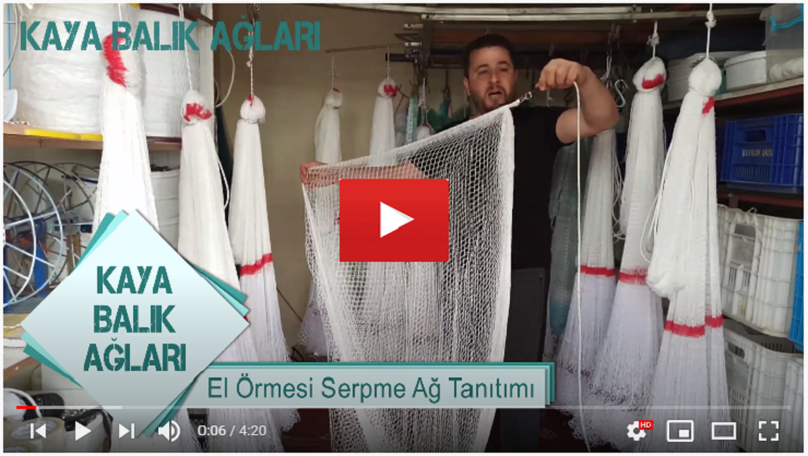 El Örgüsü Serpme Ağ 11 Metre Kare Açılım Tanıtım Video
